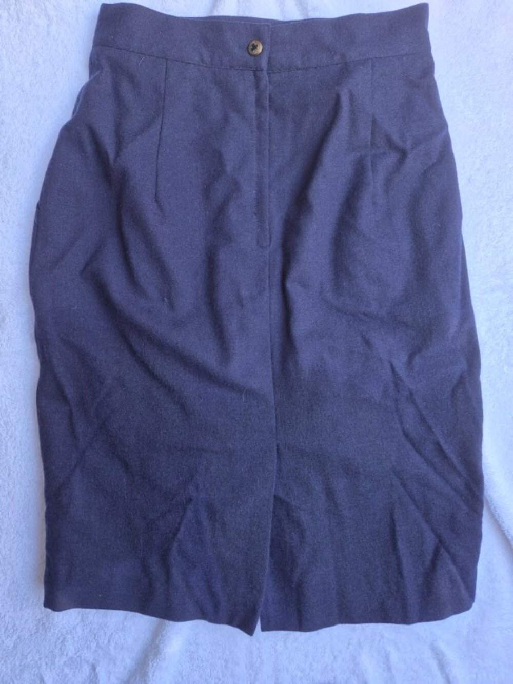 Vintage  Braemar Petites Wool Skirt 💙 Embroidered Size 10P